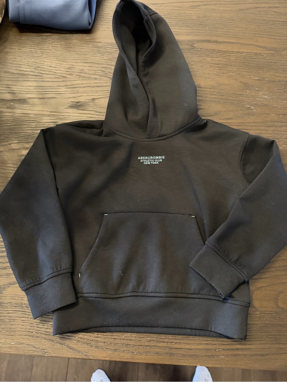 Abercrombie Black Hooded Pullover Sweatshirt